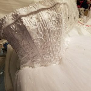 White princess style wedding dress